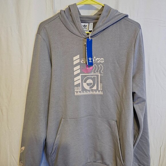 Adidas GRAPHIC PRINT HOODIE NWT (YXL) - Picture 1 of 6